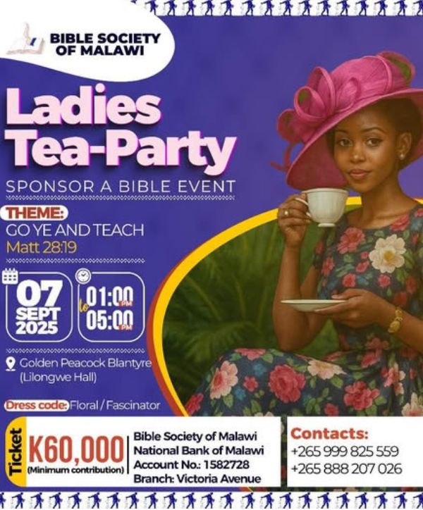 Ladies Tea Party Bible Society of Malawi ladies Tea Party